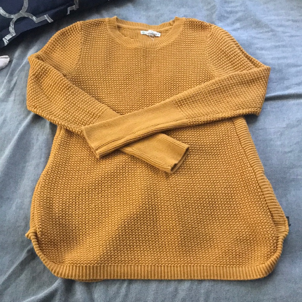 Mustard colored sweater